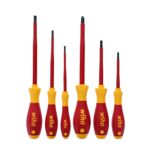 Wiha 32092 Slotted and Phillips Insulated Screwdriver Set, 1000 Volt, 5-Piece