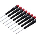 Wiha 26791 Precision Torx T1-T8 Set, 8-Piece,(Red, Black)