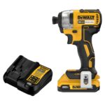 DEWALT 20V MAX Impact Driver, 1/4 Inch, Battery and Charger Included (DCF787D1)