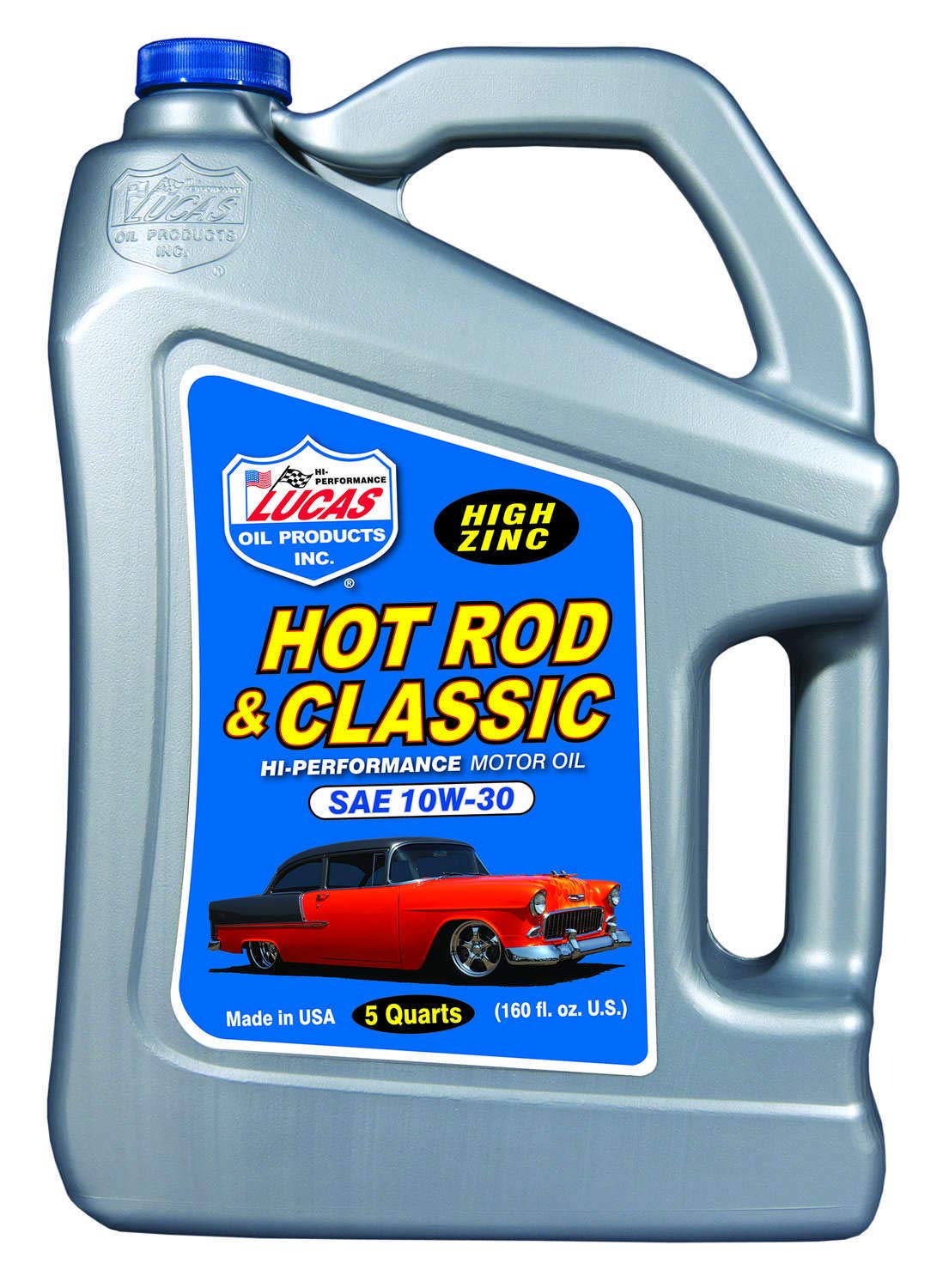 71Yt7z8pwVL Lucas Oil 10679 Hot Rod & Classic Car SAE 10W-30 Motor Oil - 5 Quart (Pack of 3) - Image 1