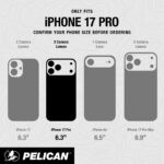 Pelican Voyager iPhone 17 Pro Case [Compatible with MagSafe] Rugged Phone Case w/ 24ft Military-Grade Drop Protection - Heavy Duty Phone Cover w/Belt Clip Holster for iPhone 17 Pro - Black/Clear - Image 9