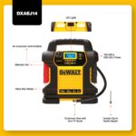 DEWALT DXAEJ14 Digital Portable Power Station Jump Starter - 1600 Peak Amps with 120 PSI Compressor for Tires, Sports Equipment & Bikes, 15W USB-A and 25W USB-C Power - Image 4