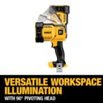 DEWALT 20V MAX LED Work Light, Handheld Spotlight with 508 Yard Distance, Pivoting Head, 1500 Lumens, Cordless, Battery Not Included (DCL043) - Image 11