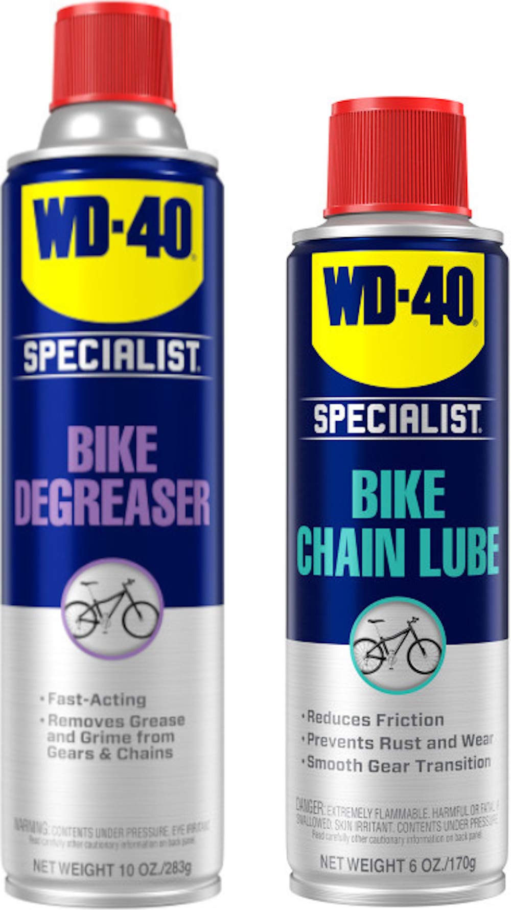 71mCuX7cTBL WD-40 All Conditions Bike Chain Lube and Chain Cleaner/Degreaser - Image 1