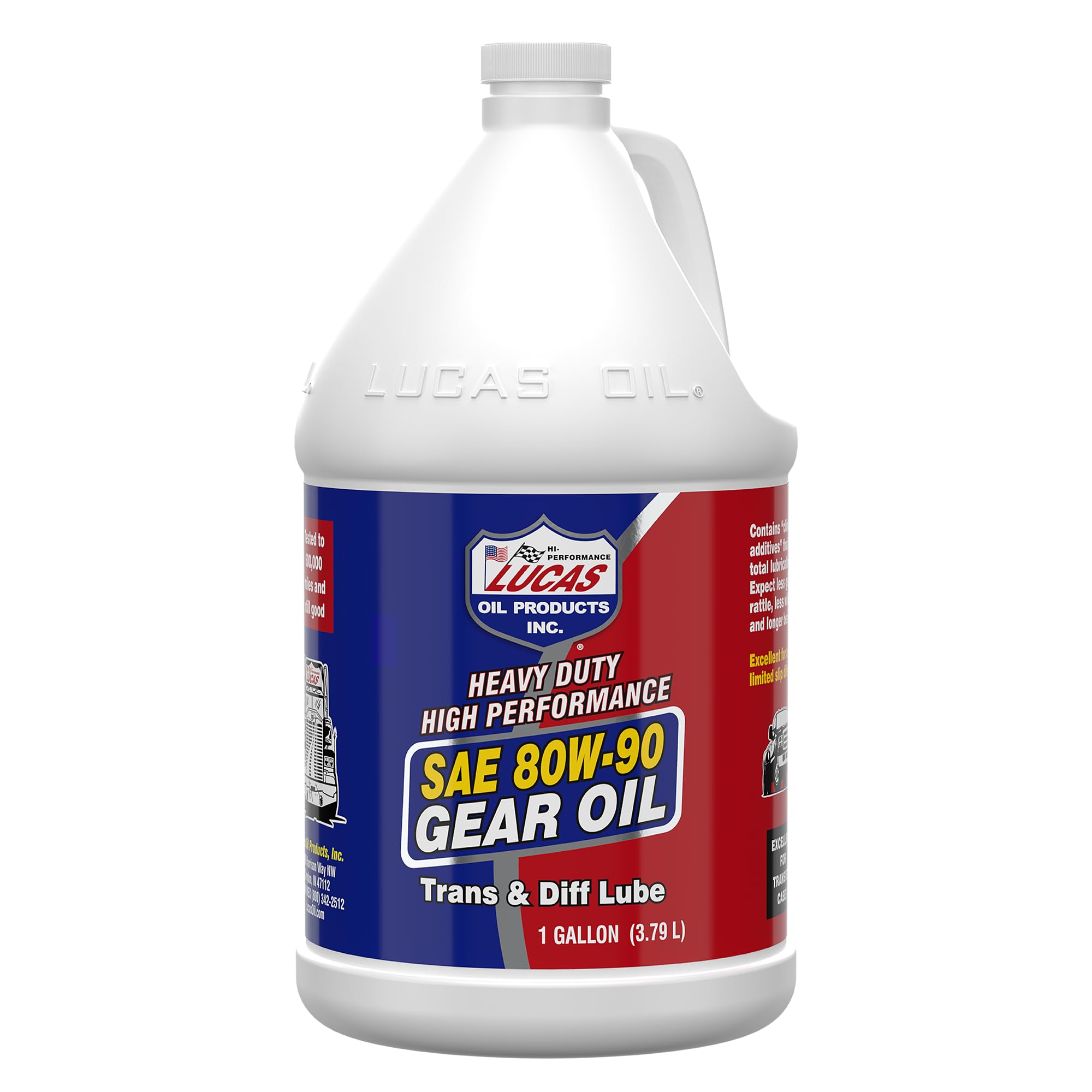 71nCbpJ6U2L Lucas Oil 10046 SAE 80W-90 Heavy Duty Gear Oil - 1 Gallon - Image 1