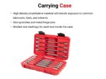 TEKTON 3/8 Inch Drive Long Ball End Hex Bit Socket Set with Case, 19-Piece (1/8-3/8 in., 3-10 mm) | SHB91321 - Image 3
