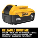 DEWALT 20V MAX XR Battery, Lithium Ion, 5.0Ah (DCB205) - Image 7