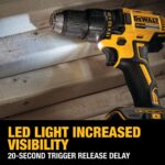 DEWALT 20V MAX Cordless Drill Driver Set, Electric Drill, Brushless 1/2 In 2 Speed, 2.0 Ah Battery and Charger Included, LED Light (DCD777D1) - Image 3