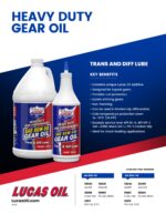 Lucas Oil 10045 Heavy Duty SAE 85W-140 Gear Oil - 1 Gallon - Image 2