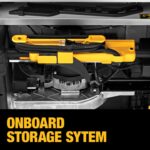 DEWALT Table Saw 10 Inch with Foldable Rolling Table Saw Stand, 15 Amp, 4800 RPM, 32-1/2-Inch Rip Capacity (DWE7491RS) - Image 10