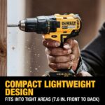 DEWALT 20V MAX Cordless Drill Driver Set, Electric Drill, Brushless 1/2 In 2 Speed, 2.0 Ah Battery and Charger Included, LED Light (DCD777D1) - Image 5