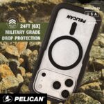 Pelican Voyager iPhone 17 Pro Case [Compatible with MagSafe] Rugged Phone Case w/ 24ft Military-Grade Drop Protection - Heavy Duty Phone Cover w/Belt Clip Holster for iPhone 17 Pro - Black/Clear - Image 6