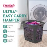 Sterilite 4 Pack Ultra Easy Carry Laundry Basket, Plastic Clothes Hamper Bin w/Comfort Grip Handles & Reinforced Rim, 2.1 Bushel Capacity, Flat Grey - Image 6