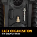 DEWALT Tire Inflator Portable Air Compressor 20V MAX, Car Air Pump with Automatic Shut Off, LED Light, Tool Only (DCC020IB) - Image 9