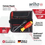 Wiha 28792 Insulated Torque Control Driver & SlimLine Blade Set, 16 Piece, 18–62 in-lb, Slotted, Phillips, Torx & Square, 1000V VDE - Image 9