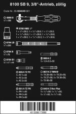 8100 SB 9 Speed Ratchet Set Imperial 3/8 29PCS 3/8 Drive - Image 18