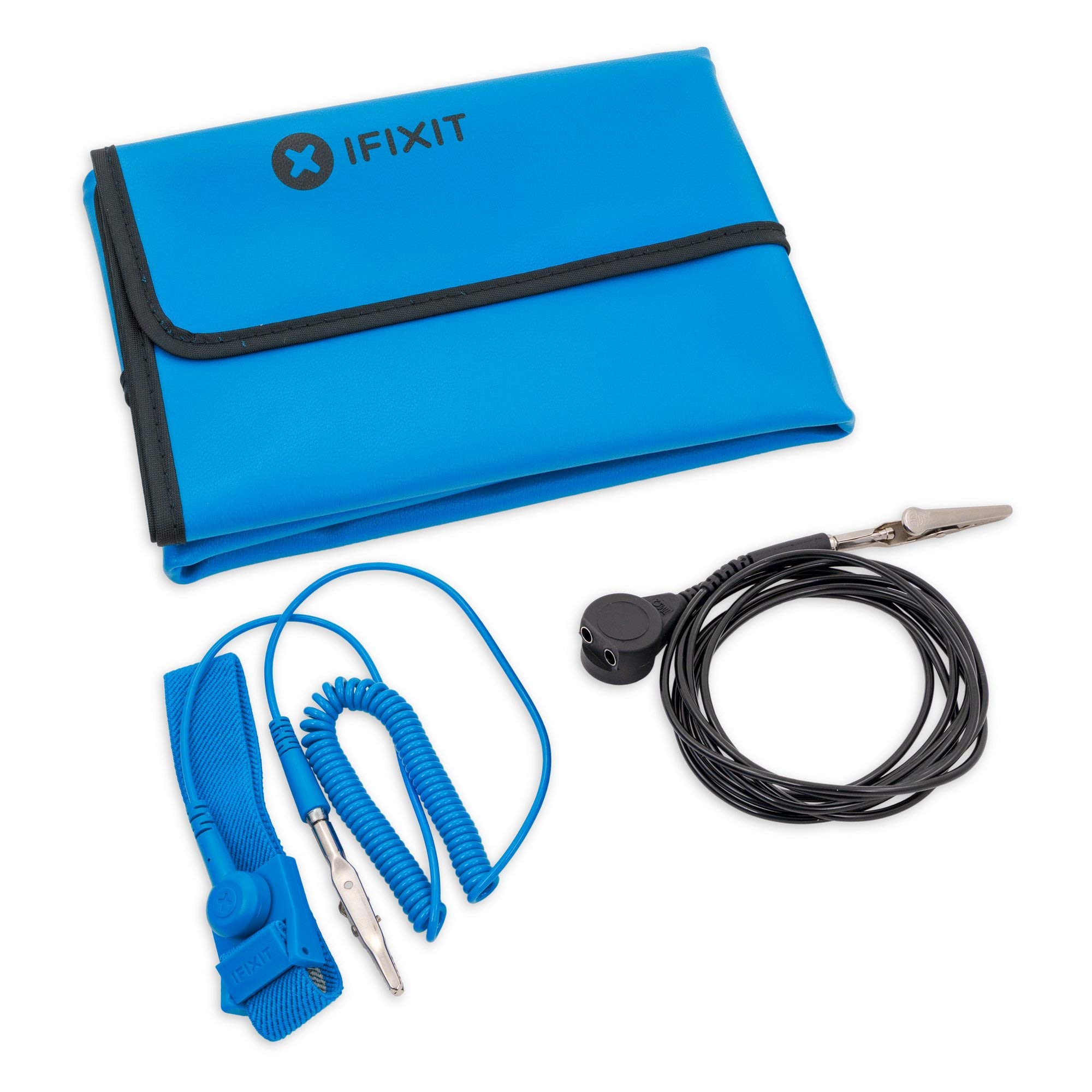 81aCPd3-3PL iFixit Portable Anti-Static Mat - ESD Pad, Wrist Strap, Grounding Cord for Electronics Repair - Image 1