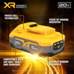 DEWALT 20V MAX Battery, POWERSTACK, More Power More Compact, Rechargeable 5Ah Lithium Ion Battery (DCBP520) - Image 10