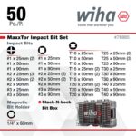 Wiha 76885 50 Piece MaxxTor Impact Bit Set - Image 3