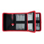 Wiha 28188 Drive-Loc VI Wallet Set, 32 Piece, Phillips, Slotted, Square, Torx, Hex & Nut Drivers, SoftFinish Handle