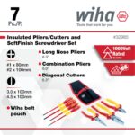 Wiha 32985 7 Piece Insulated Industrial Pliers and Screwdriver Set - Image 2