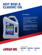 Lucas Oil 10683 Hot Rod & Classic Car SAE 10W-40 Motor Oil - 5 Quart - Image 4