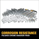 DEWALT 192 Pcs. Mechanics Tool Set, 1/2, 1/4, 3/8 Socket Set, SAE and Metric Socket Wrench Set, Hard Shell Tool Box (DWMT75049) - Image 6