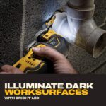 DEWALT 20V MAX XR Oscillating Multi-Tool Kit, Oscillating Tool Accessories, Cordless, 3-Speed, Quick Blade Change, Sand Paper, Blades, Battery and Charger Included (DCS356D1) - Image 6