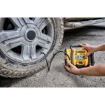 DEWALT Tire Inflator Portable Air Compressor 20V MAX, Car Air Pump with Automatic Shut Off, LED Light, Tool Only (DCC020IB) - Image 6