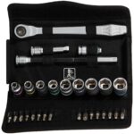 WERA 05004048001 8100 SB 8 Zyklop Metal Ratchet Set with Switch Lever, 3/8" Drive, Metric, 29 Pieces 4013288173928