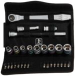 WERA 05004048001 8100 SB 8 Zyklop Metal Ratchet Set with Switch Lever, 3/8" Drive, Metric, 29 Pieces 4013288173928