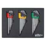 Wiha 66979 35 Piece ErgoStar L-Key Tray Set - Hex Metric, Hex SAE, Torx