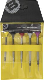 Bergeon 30081-P05 Stainless Steel Assortment of 5 Screwdrivers - Swiss Made - Image 2