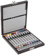 Bergeon 55-614 6899-A10 Ten Ergonomic Screwdriver Set with Spare Blades Watch Repair Kit